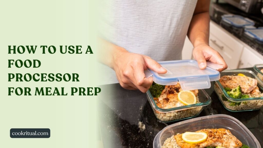 How to use a food processor for meal prep