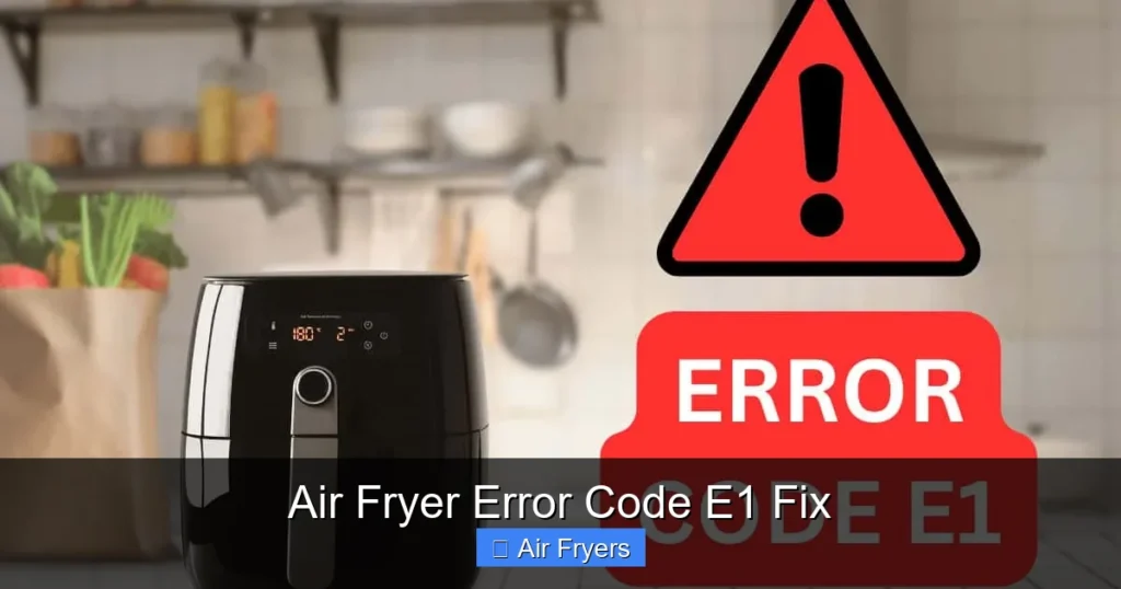 Air Fryer Error Code E1 Fix