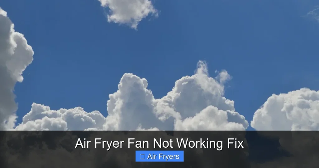 Air Fryer Fan Not Working Fix
