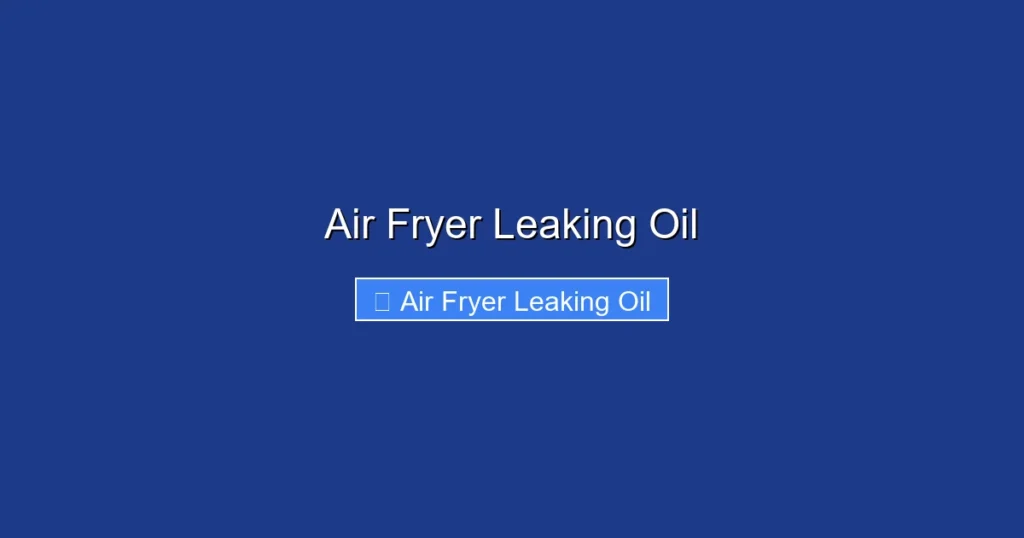 Air Fryer Leaking Oil