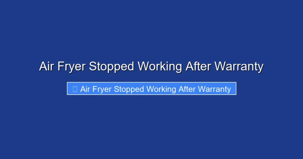 Air Fryer Stopped Working After Warranty
