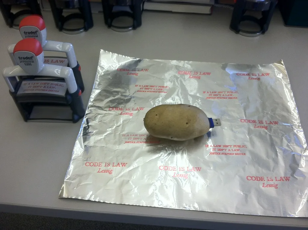 Baking Potatoes Foil Hole Decision