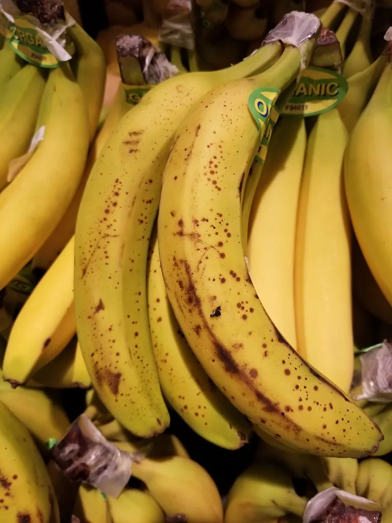 Brown bananas for baking
