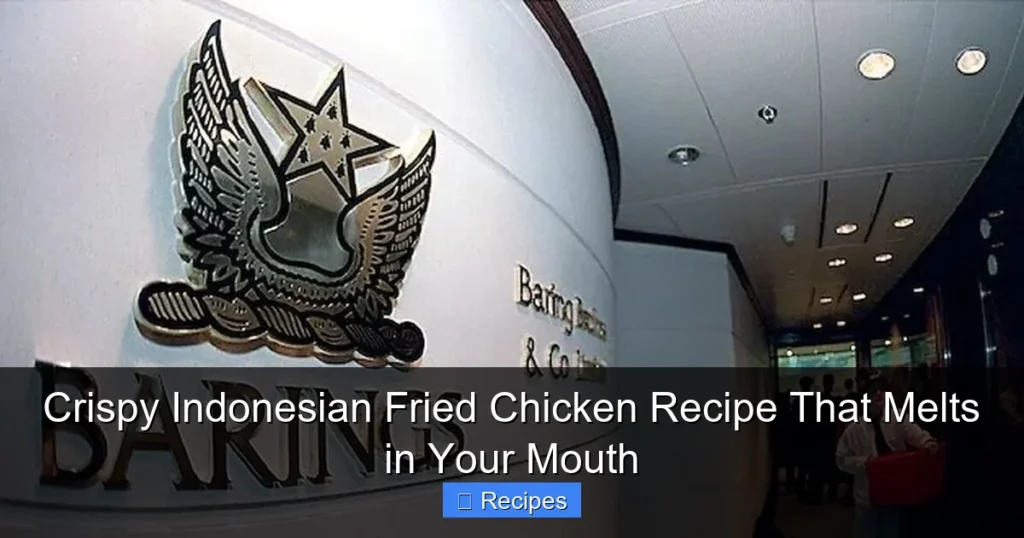 Crispy Indonesian Fried Chicken Recipe That Melts in Your Mouth