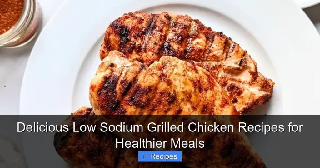 Delicious Low Sodium Grilled Chicken Recipes for Healthier Meals
