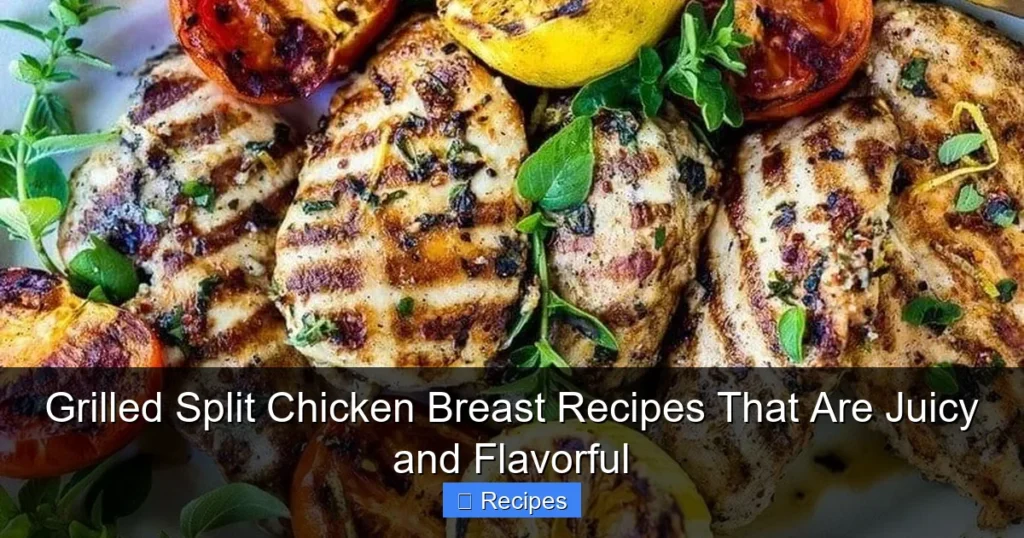 Grilled Split Chicken Breast Recipes That Are Juicy and Flavorful