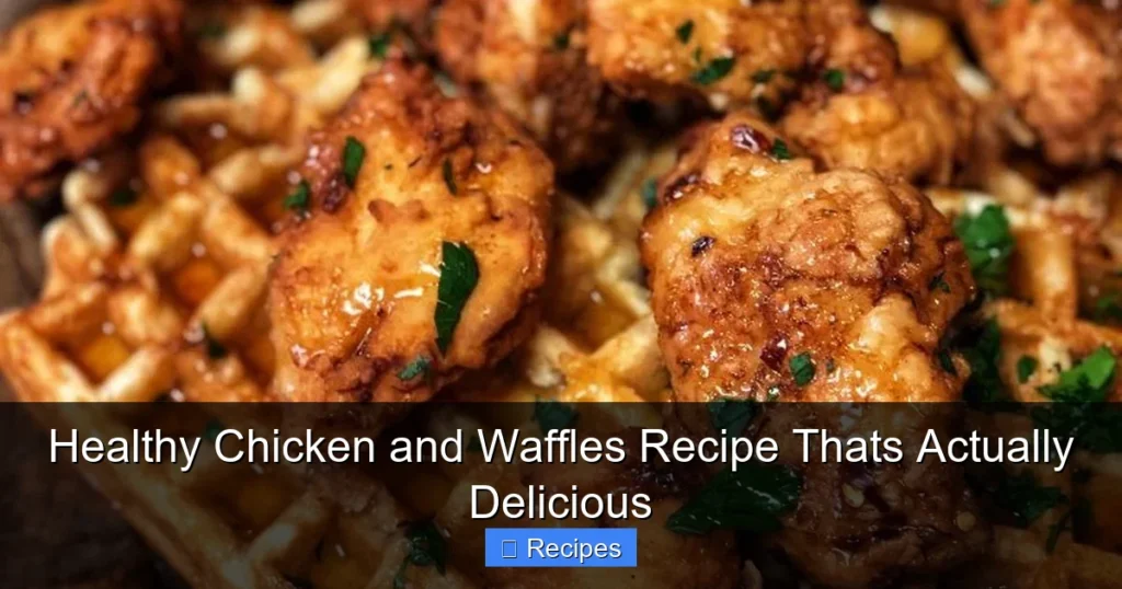 Healthy Chicken and Waffles Recipe Thats Actually Delicious