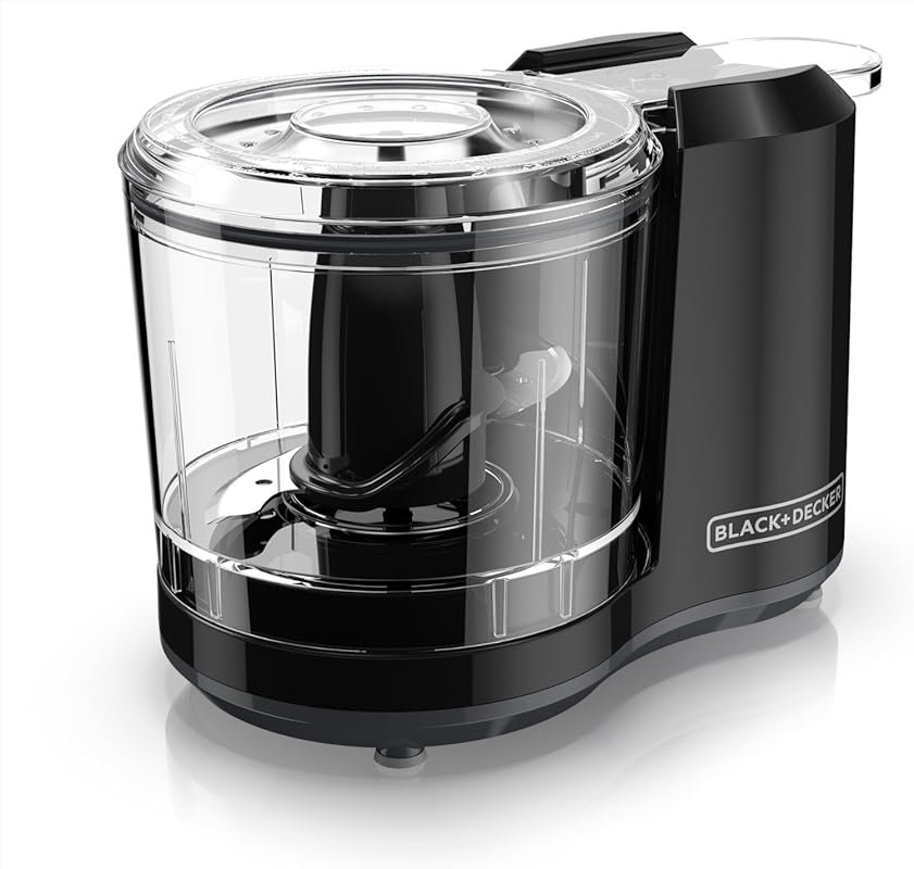 BLACK+DECKER 1.5-Cup Electric Food Chopper with One Touch Pulse & Dish