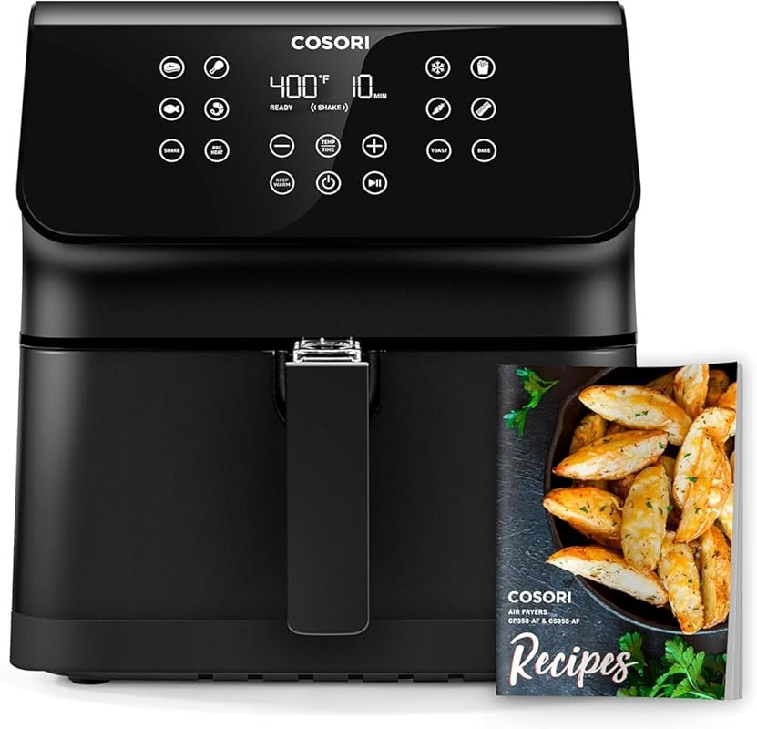 Cosori 5.8QT 12-in-1 Air Fryer with AdaptIQ Tech for Fast Cooking, Toa