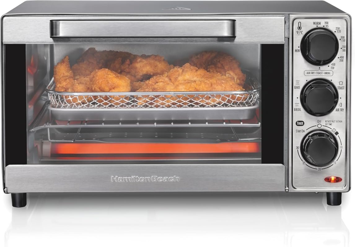 Hamilton Beach Sure-Crisp Air Fryer Toaster Oven Combo, Fits 9” Pizza,