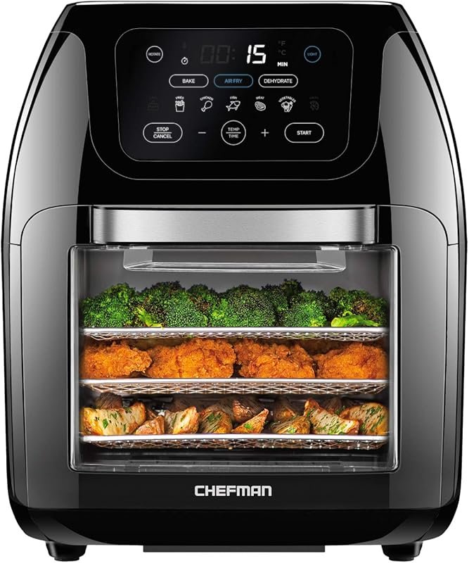 Chefman Multifunctional Digital Air Fryer+ Rotisserie, Dehydrator & Co