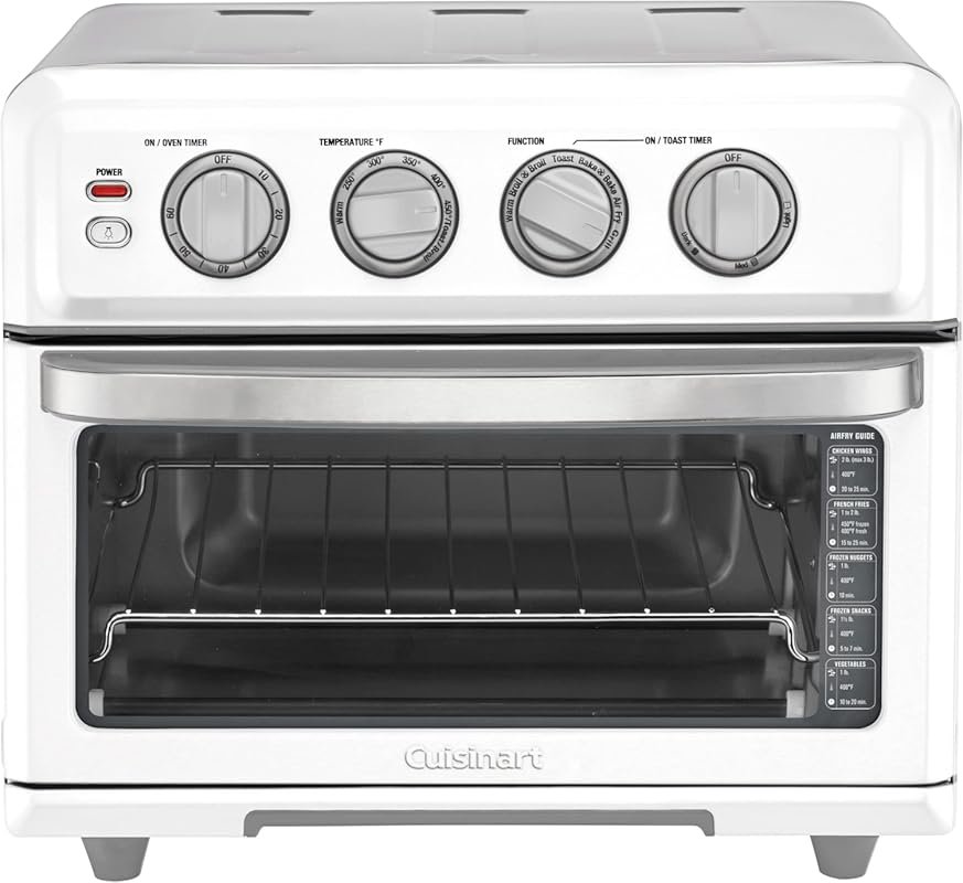 Cuisinart TOA-70W 8-in-1 Air Fryer Toaster Oven with Grill, 1800W, Whi