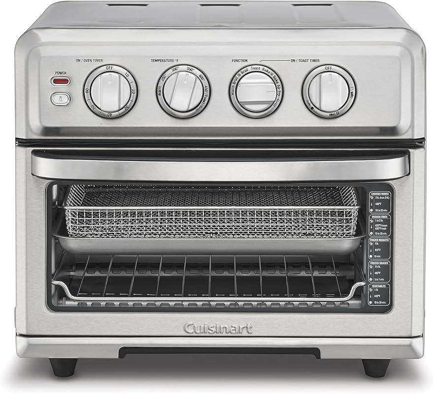 Cuisinart 8-in-1 Air Fryer Toaster Oven, 1800W, 0.6 Cu.Ft., Broil & Wa