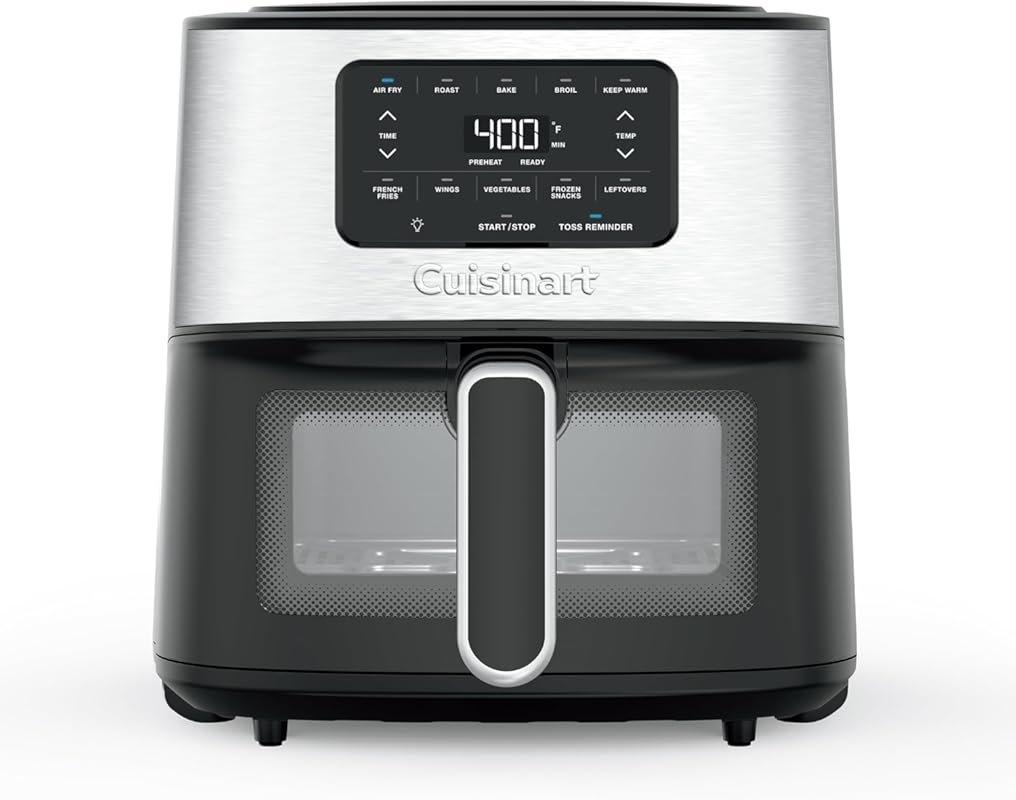 Cuisinart 6-Quart Air Fryer with 5 Functions, Roast, Bake, Broil, Fry 