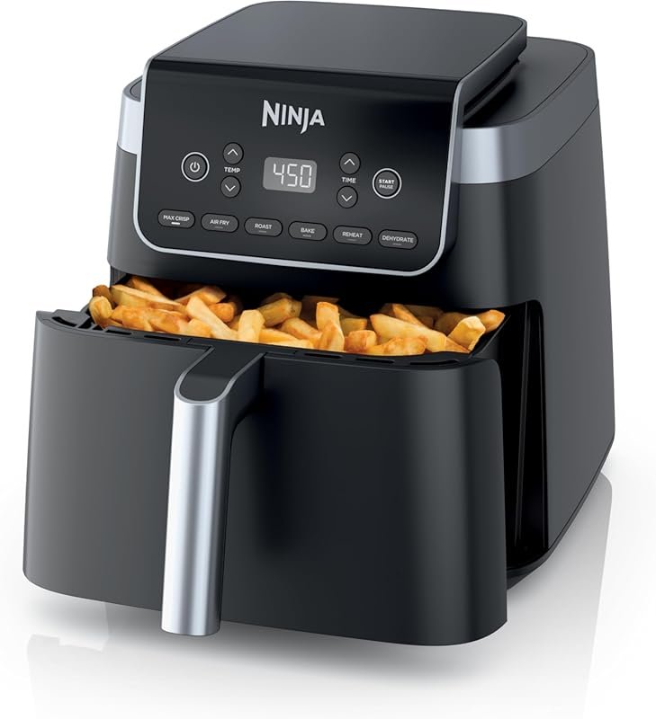 Ninja XL 6.5 QT MaxCrisp Air Fryer with 6-in-1 Functions, 450°F Temp &