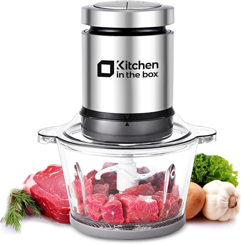 Kitchen in the Box 3 Cup Mini Food Processor with 400W Powerful Veggie