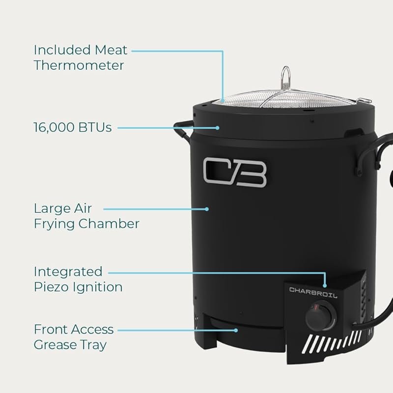 Charbroil The Big Easy Oil-Less Propane Outdoor Air Fryer for Turkey,