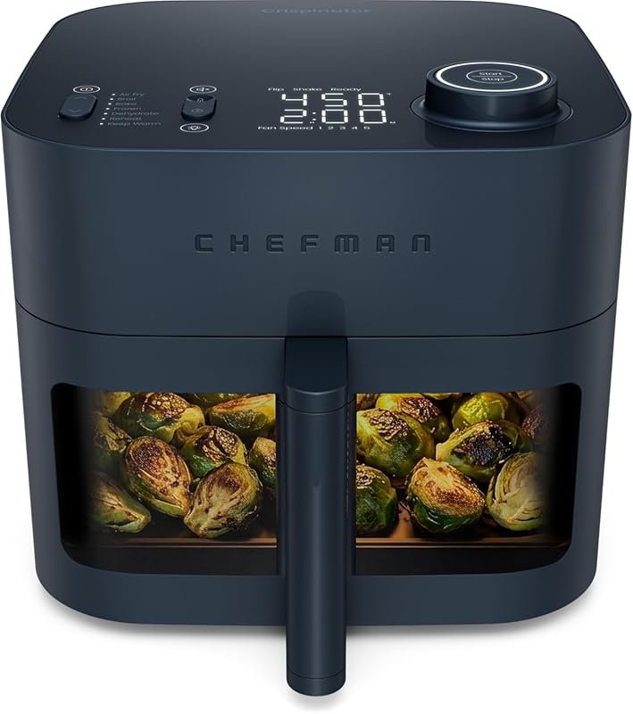 Chefman Crispinator 8 Qt 7-in-1 Air Fryer with TurboFry Pro Technology