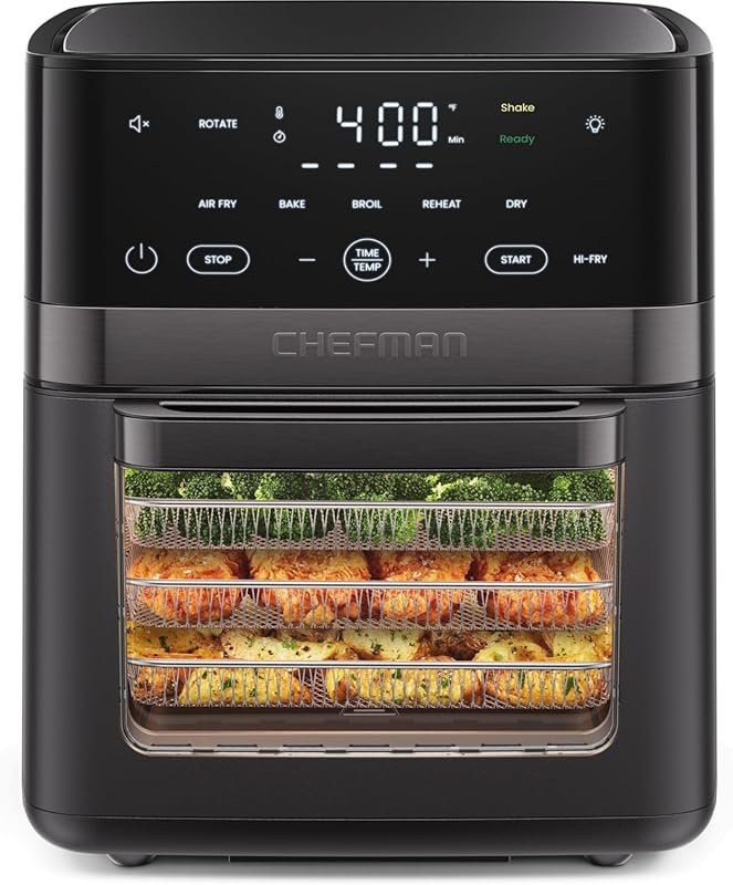 Chefman 6-in-1 XL 14-Quart Air Fryer with Touchscreen, Rotisserie & De