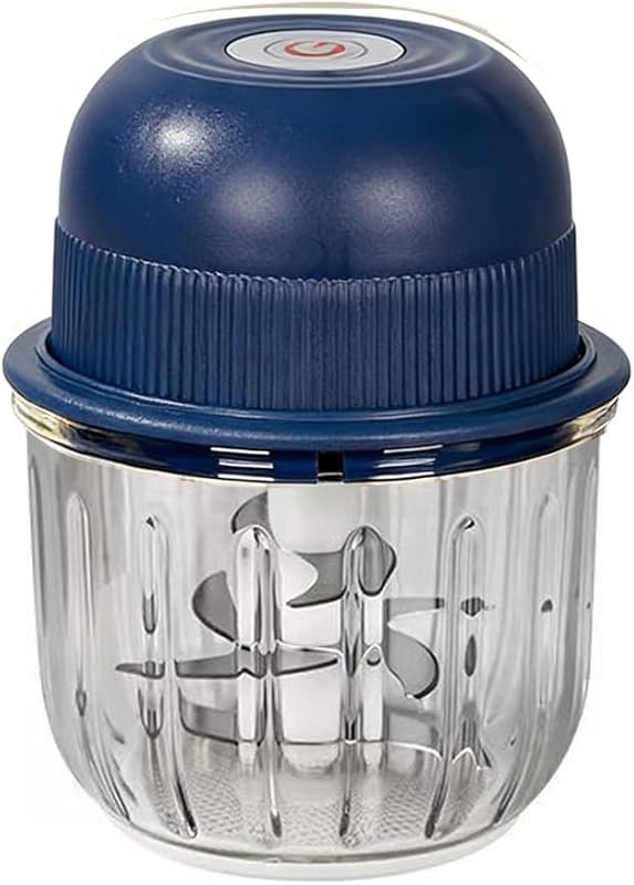 New Upgrade 350ML Glass Mini Food Processor with Type C Charger for Ho