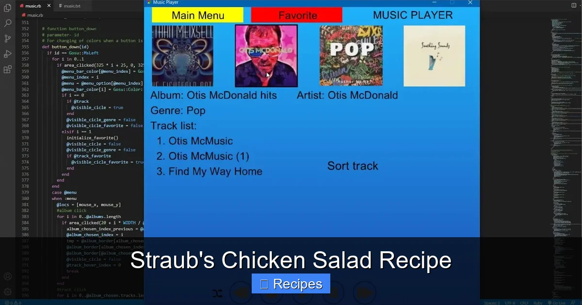 Straub's Chicken Salad Recipe